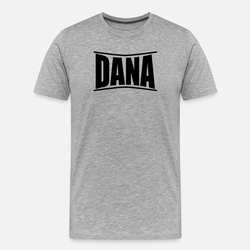 Dana T-Shirt Geschenkidee - Männer Premium Bio T-Shirt - Grau meliert