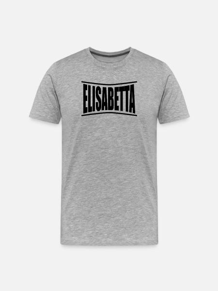 Elisabetta t shirt gift idea - Men's Premium Organic T-Shirt - heather grey
