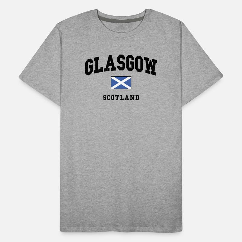 Drapeau écossais : Conception de la croix de sel T-shirt bio Premium Homme