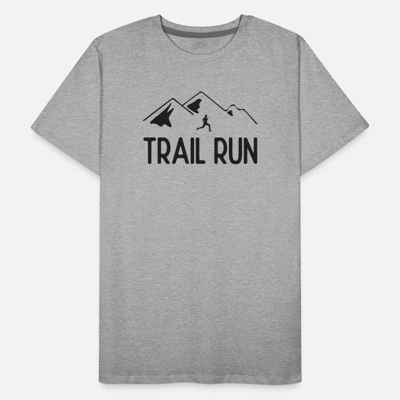 Course de sentier T-shirt bio Premium Homme