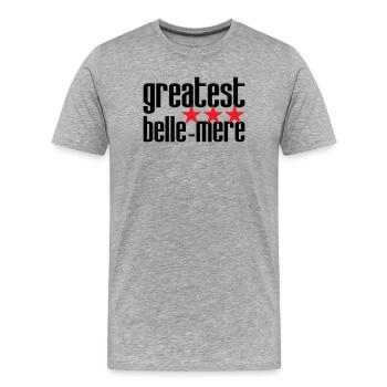 Best Mother-in-Law in the World - Men's Premium Organic T-Shirt - heather grey - Front - Damien (186cm)