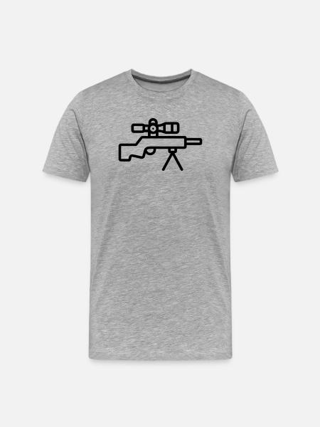 Sniper - T-shirt bio Premium Homme - gris chiné
