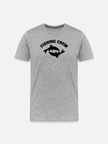Équipage de pêche - T-shirt bio Premium Homme - gris chiné