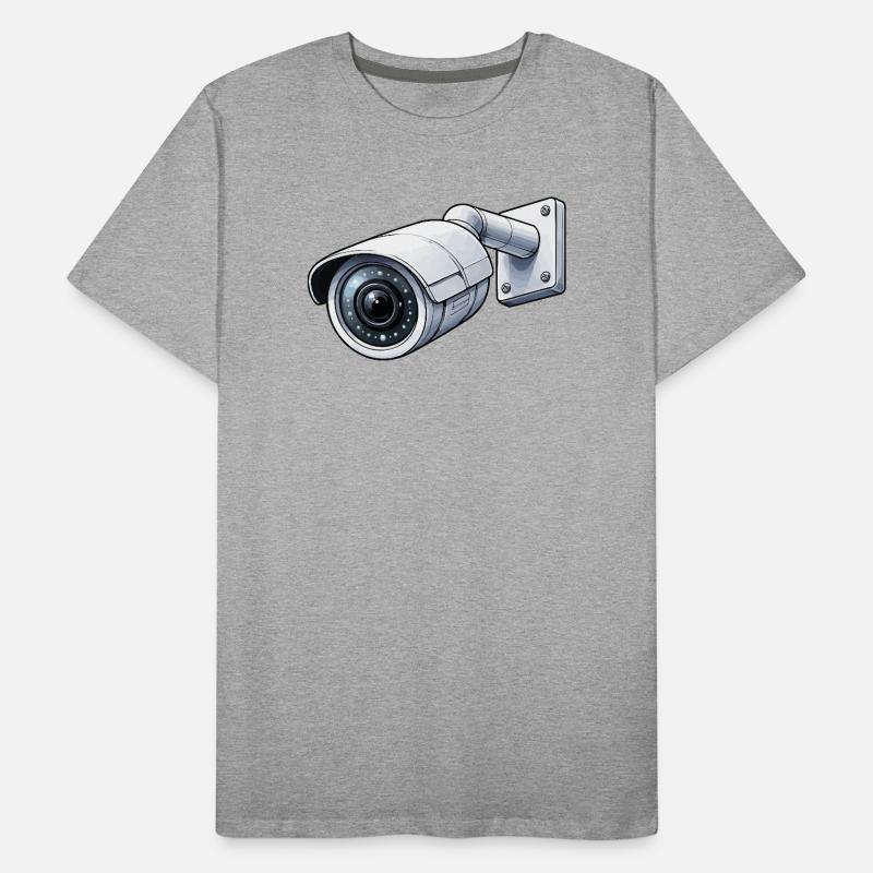 Security Camera Surveillance Camera Men's Premium Organic T-Shirt