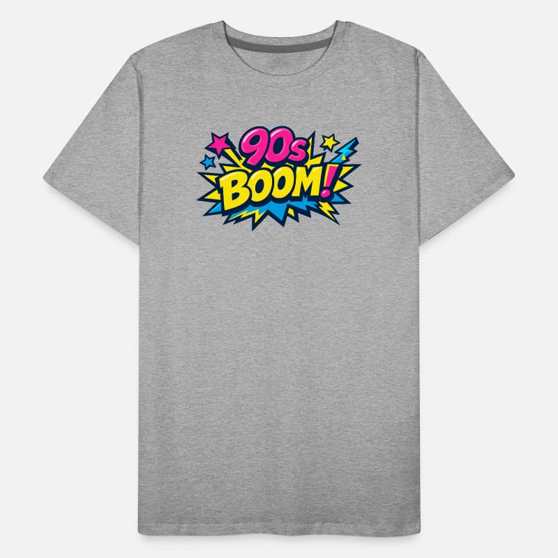 90s Boom Comic Explosion Men's Premium Organic T-Shirt