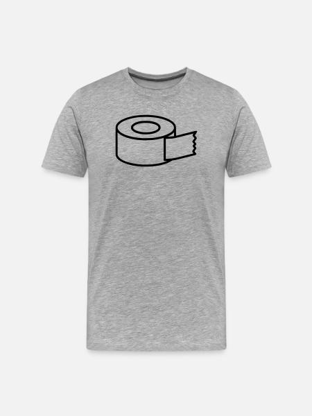 Icône d’artisanat du ruban masquant - T-shirt bio Premium Homme - gris chiné