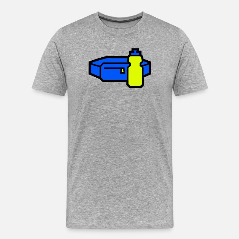 Practical Hydration Belt Runner - Men's Premium Organic T-Shirt - heather grey