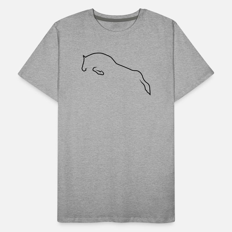 Cheval de saut T-shirt bio Premium Homme