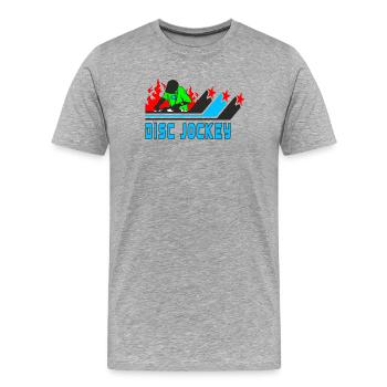 Disc Jockey / DJ / Gift / Gift Idea - Men's Premium Organic T-Shirt - heather grey - Front - Damien (186cm)