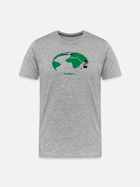 erdball_1 - Men's Premium Organic T-Shirt - heather grey