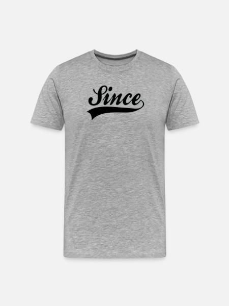 Birthday - YOUR YEAR - Men's Premium Organic T-Shirt - heather grey