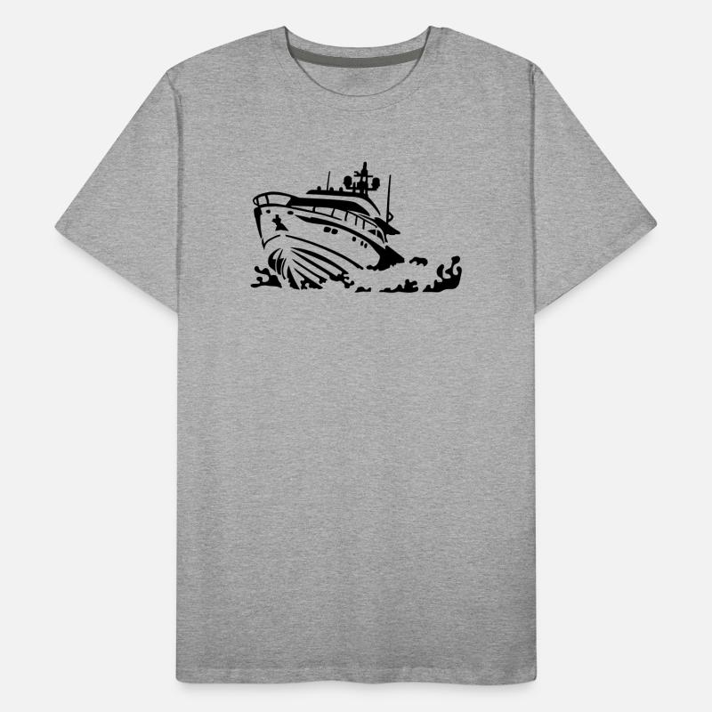 Motorboot Männer Premium Bio T-Shirt