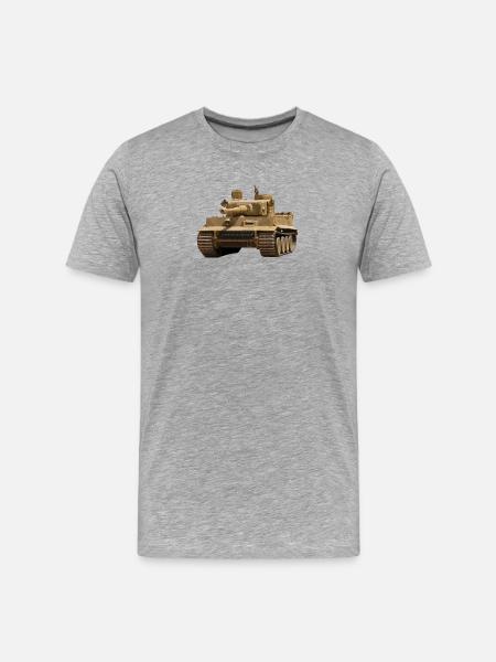 Tiger tank - Men's Premium Organic T-Shirt - heather grey