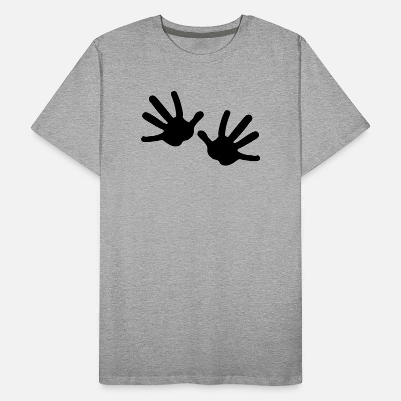 Two hands Men's Premium Organic T-Shirt