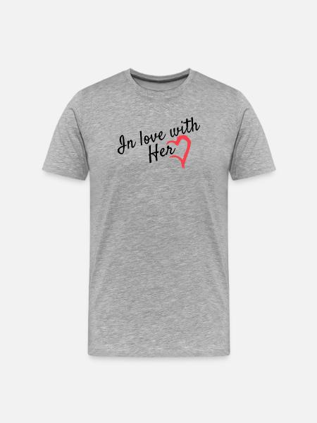Dear partner look - Men's Premium Organic T-Shirt - heather grey