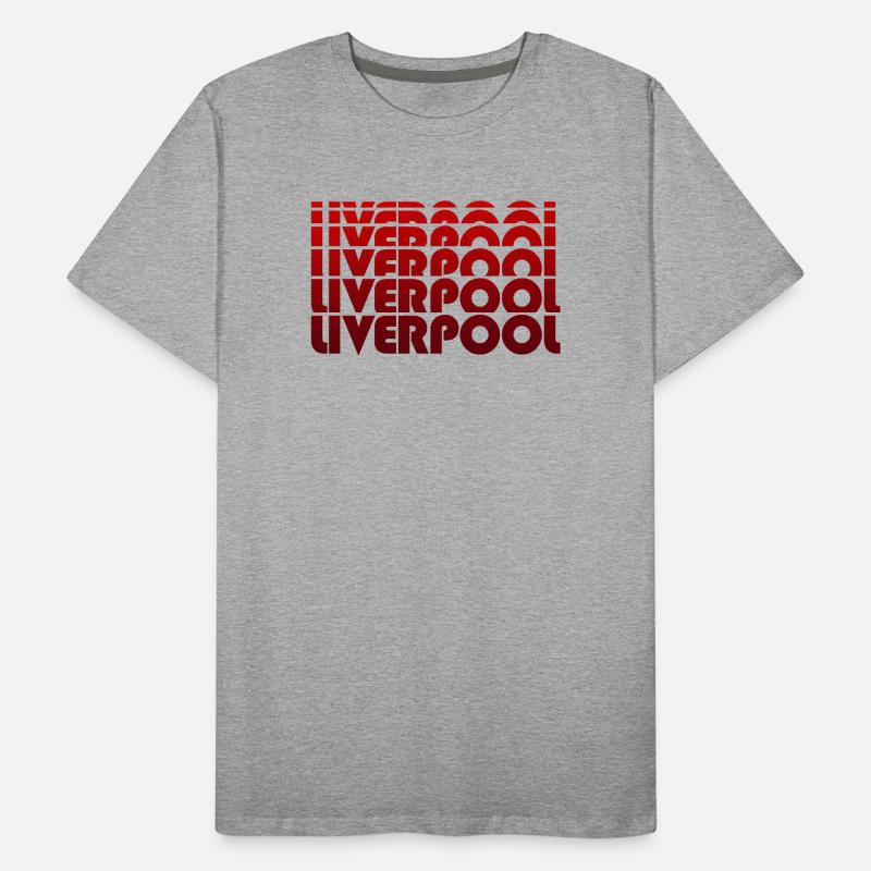 Liverpool Multitext Rétro Design T-shirt bio Premium Homme