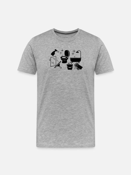 Cleaner 7 - Men's Premium Organic T-Shirt - heather grey