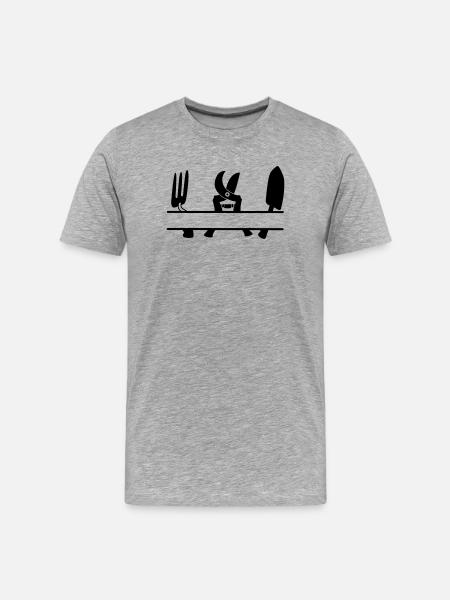 Garden gardener tool text banner - Men's Premium Organic T-Shirt - heather grey