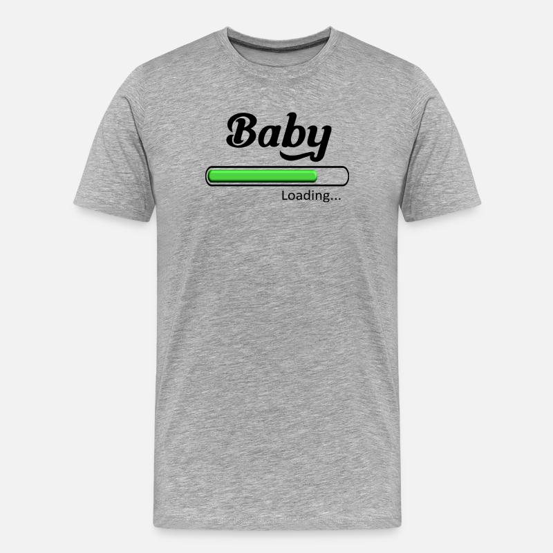 Baby loading. - T-shirt bio Premium Homme - gris chiné