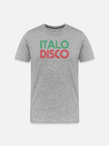 ITALO DISCO - T-shirt bio Premium Homme - gris chiné