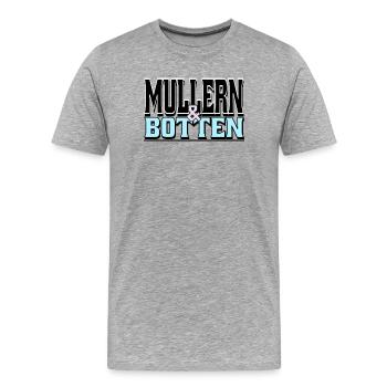Müller & Botten - Men's Premium Organic T-Shirt - heather grey - Front - Damien (186cm)
