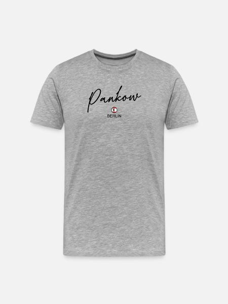 Pankow - Berlin Flag - Berlin Bear - Berlinerin - Men's Premium Organic T-Shirt - heather grey