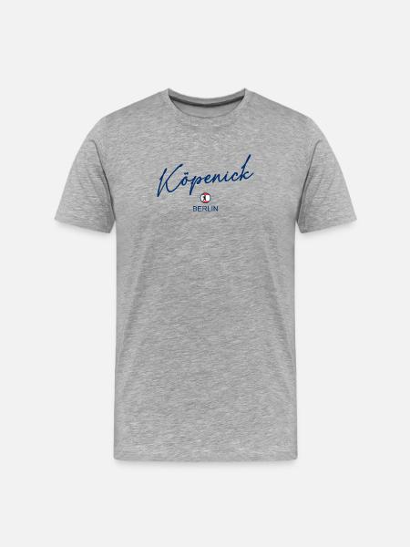 Köpenick - Berlin Flag - Berlin Bear - Men's Premium Organic T-Shirt - heather grey