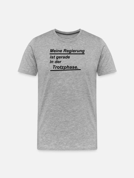 phase de défi - T-shirt bio Premium Homme - gris chiné