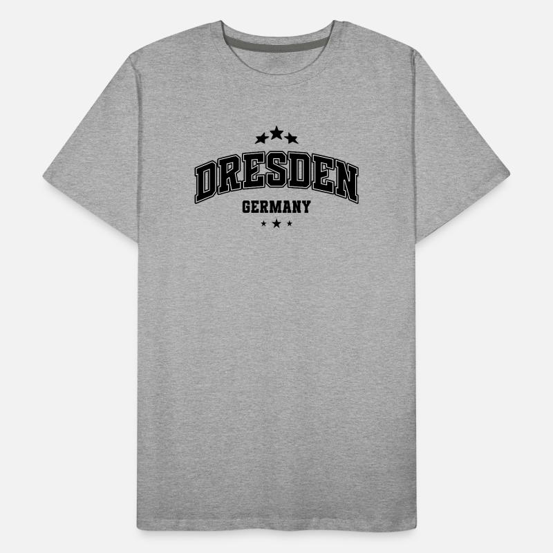 Dresden Arc Lettering Men's Premium Organic T-Shirt