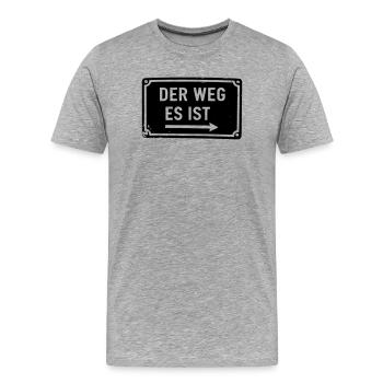 The Way It Is - This Is The Way - Milky Way - Men's Premium Organic T-Shirt - heather grey - Front - Damien (186cm)