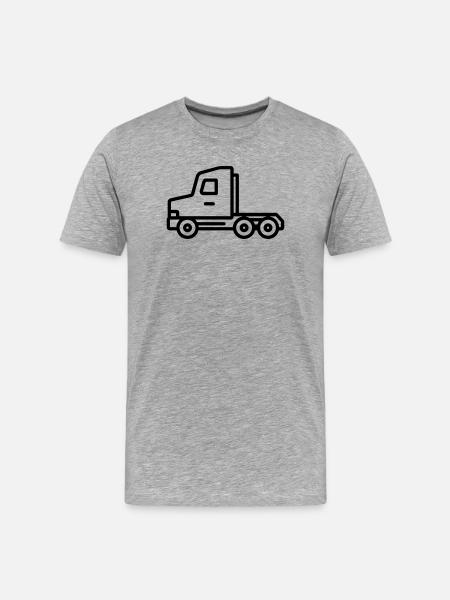 camion - T-shirt bio Premium Homme - gris chiné
