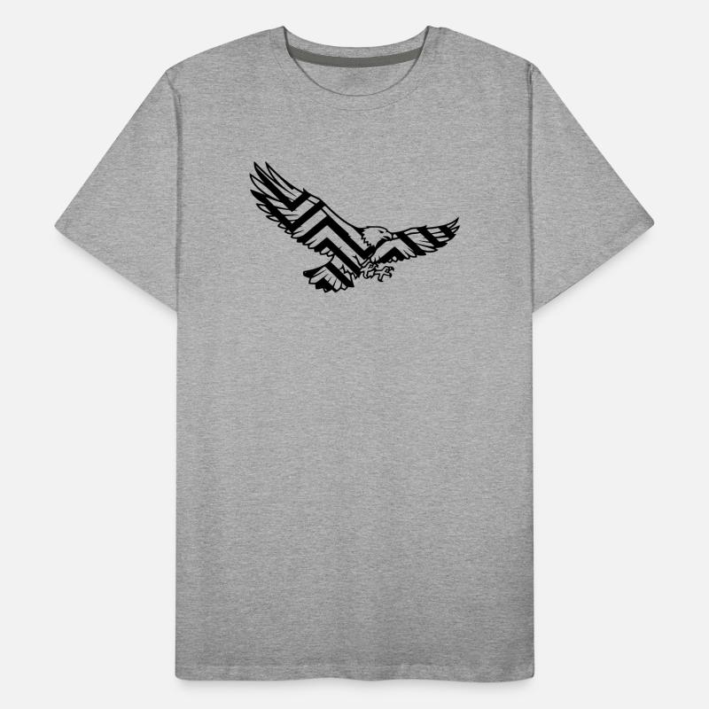 Eagle Geometric Polygon Logo Men's Premium Organic T-Shirt