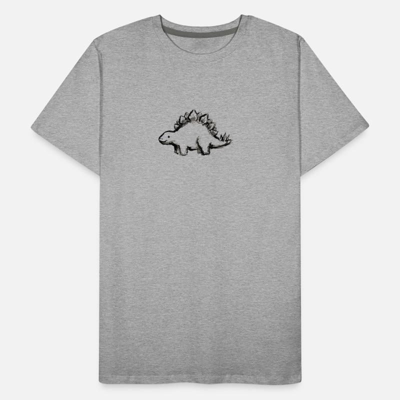 Friendly Stegosaurus Men's Premium Organic T-Shirt