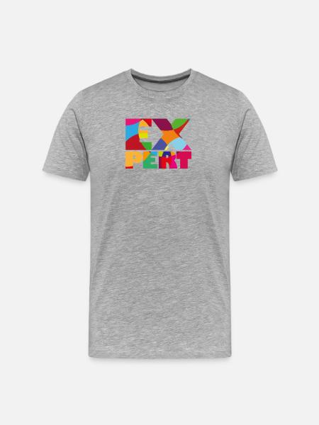 Expert - Expert / Expert - Men's Premium Organic T-Shirt - heather grey