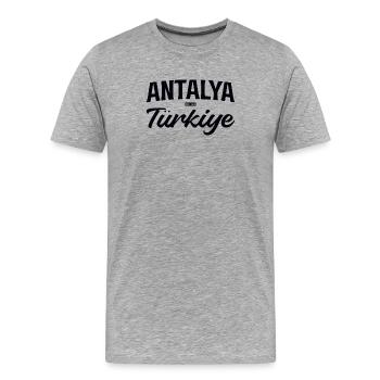 Antalya Türkiye Script Tour - Men's Premium Organic T-Shirt - heather grey - Front - Damien (186cm)