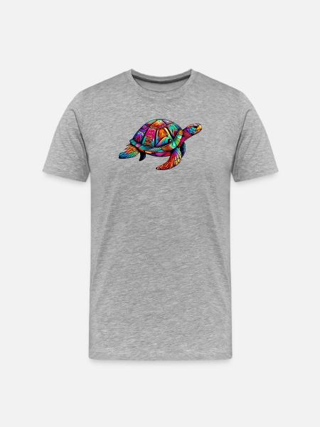 Sea turtle - Men's Premium Organic T-Shirt - heather grey