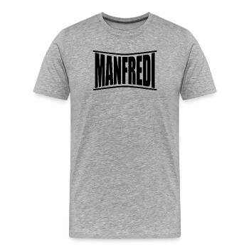 Manfredi t-shirt t-shirt gift idea - Men's Premium Organic T-Shirt - heather grey - Front - Damien (186cm)