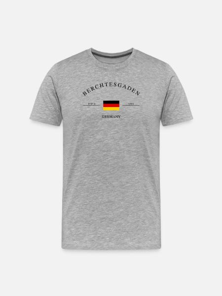 Berchtesgaden – Holiday Souvenir & Gift - Men's Premium Organic T-Shirt - heather grey
