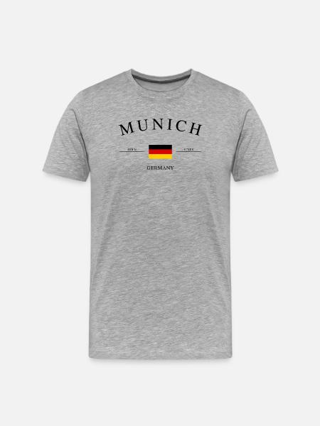 Munich Germany – Holiday Souvenir & Gift - Men's Premium Organic T-Shirt - heather grey