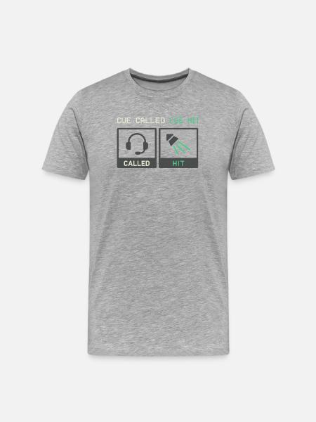Theatertechnik-crew Bühnentechniker Ton - Männer Premium Bio T-Shirt - Grau meliert