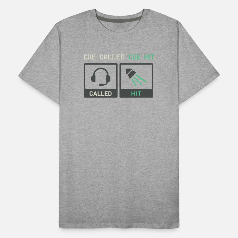 Équipe technique théâtrale Technicien de scène Son T-shirt bio Premium Homme