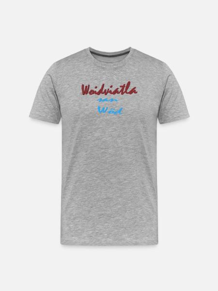 Woidviatla san Wöd - Men's Premium Organic T-Shirt - heather grey