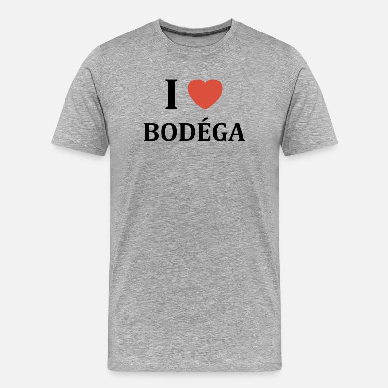 Bodega - Männer Premium Bio T-Shirt - Grau meliert