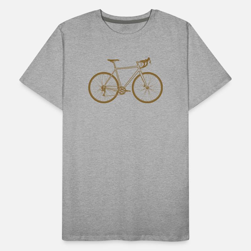 Vélo de route Silhouette Copper Tone T-shirt bio Premium Homme