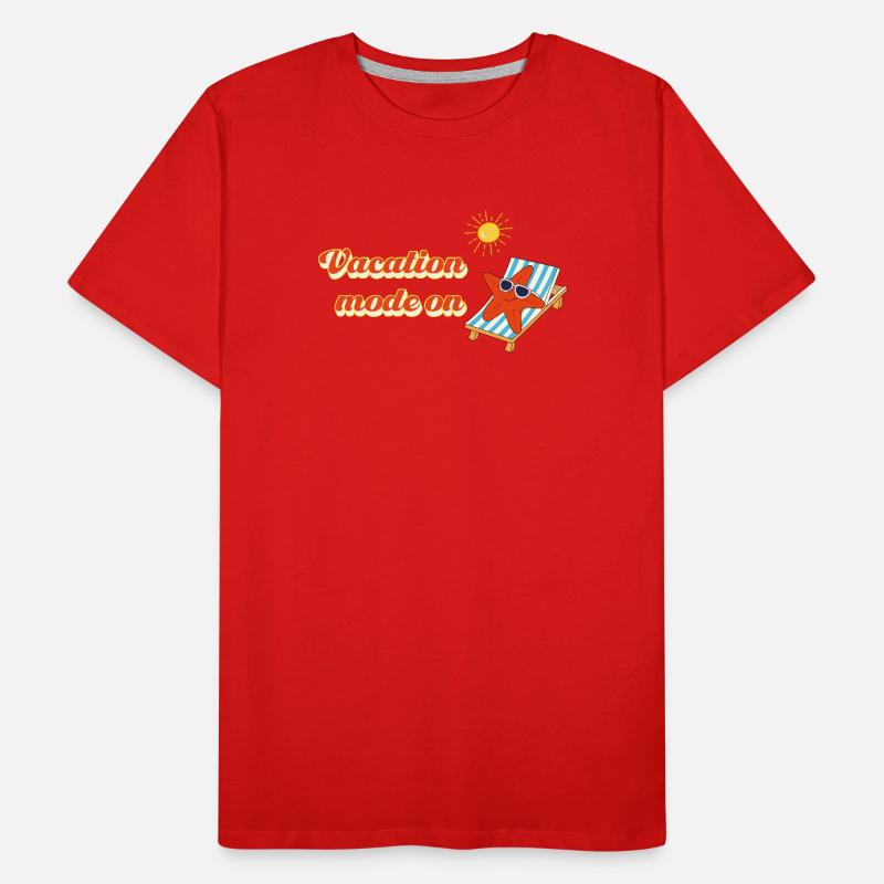 Mode vacances activé – Déclaration des vacances d’été T-shirt bio Premium Homme