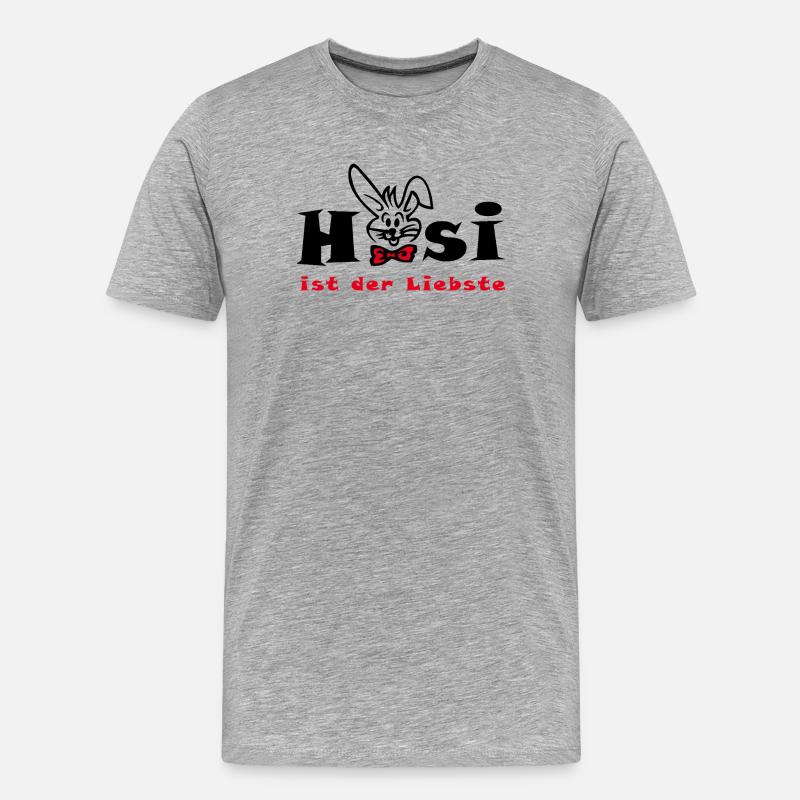 Bunny est la plus chère Easter - T-shirt bio Premium Homme - gris chiné