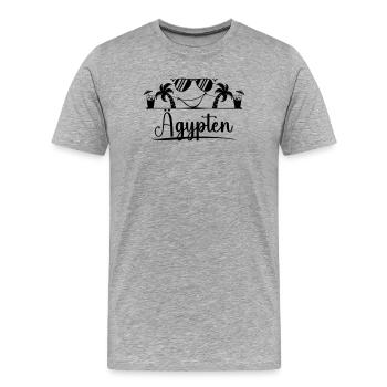 Aeggpten - Men's Premium Organic T-Shirt - heather grey - Front - Damien (186cm)