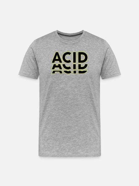 Acid Techno Amelie Hard Dark Beats - Men's Premium Organic T-Shirt - heather grey