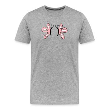Geschenk Mutter Muttertag Geschenk Mama Geschenke - Männer Premium Bio T-Shirt - Grau meliert - Vorne - Damien (186cm)