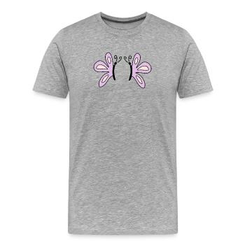 Geschenk Mutter Muttertag Geschenk Mama Geschenke - Männer Premium Bio T-Shirt - Grau meliert - Vorne - Damien (186cm)